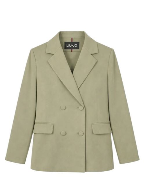 Giacca doppiopetto verde Liu Jo | CA6370TS114.P9639